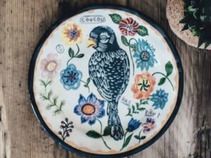Vintage Wood Dinner Plate